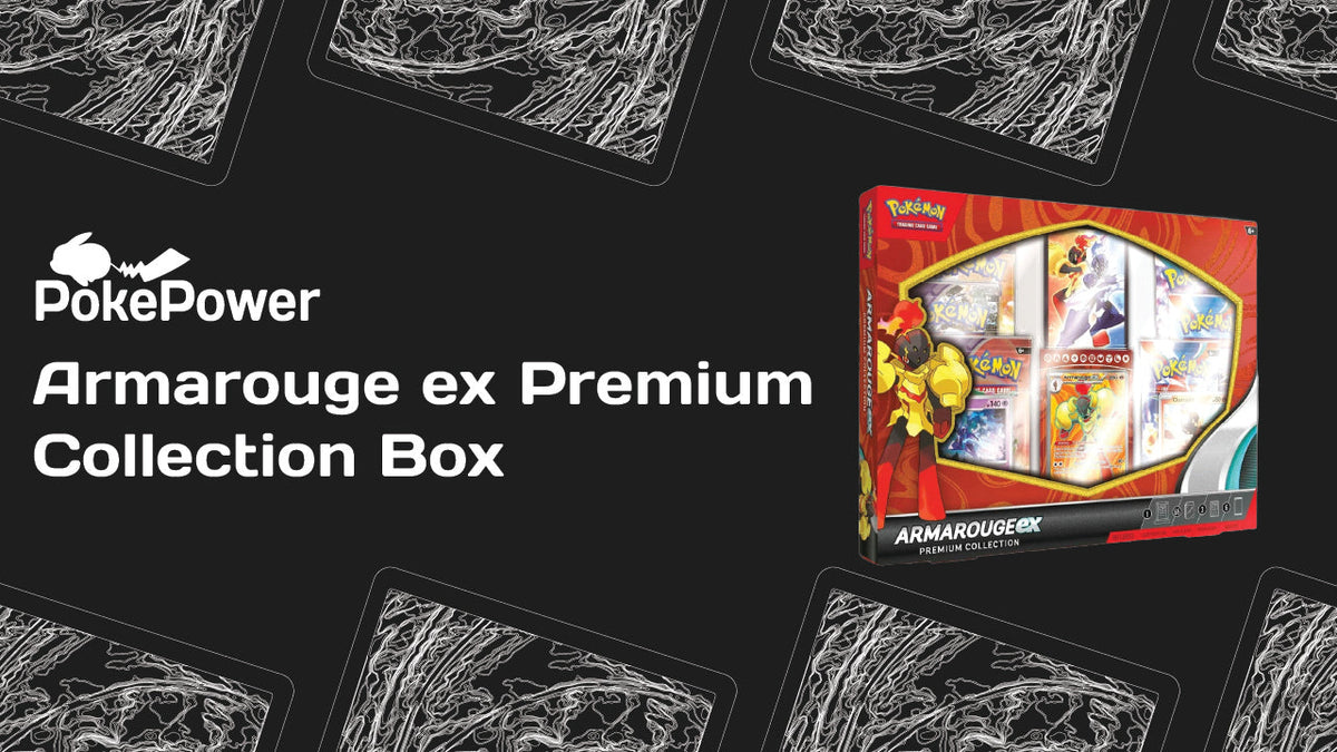pokemon trading card games armarouge ex premium collection box Armarouge ex appears here as a playable etched foil promo card Pokmon Armarouge ex Premium Collection