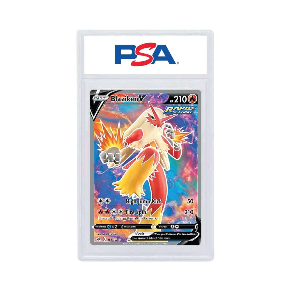 2021 Pokémon Chilling Reign Blaziken V Full Art PSA 8