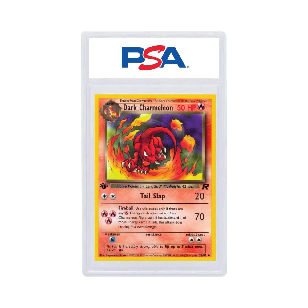 2000 Pokémon Rocket Dark Charmeleon 1st Edition PSA 8