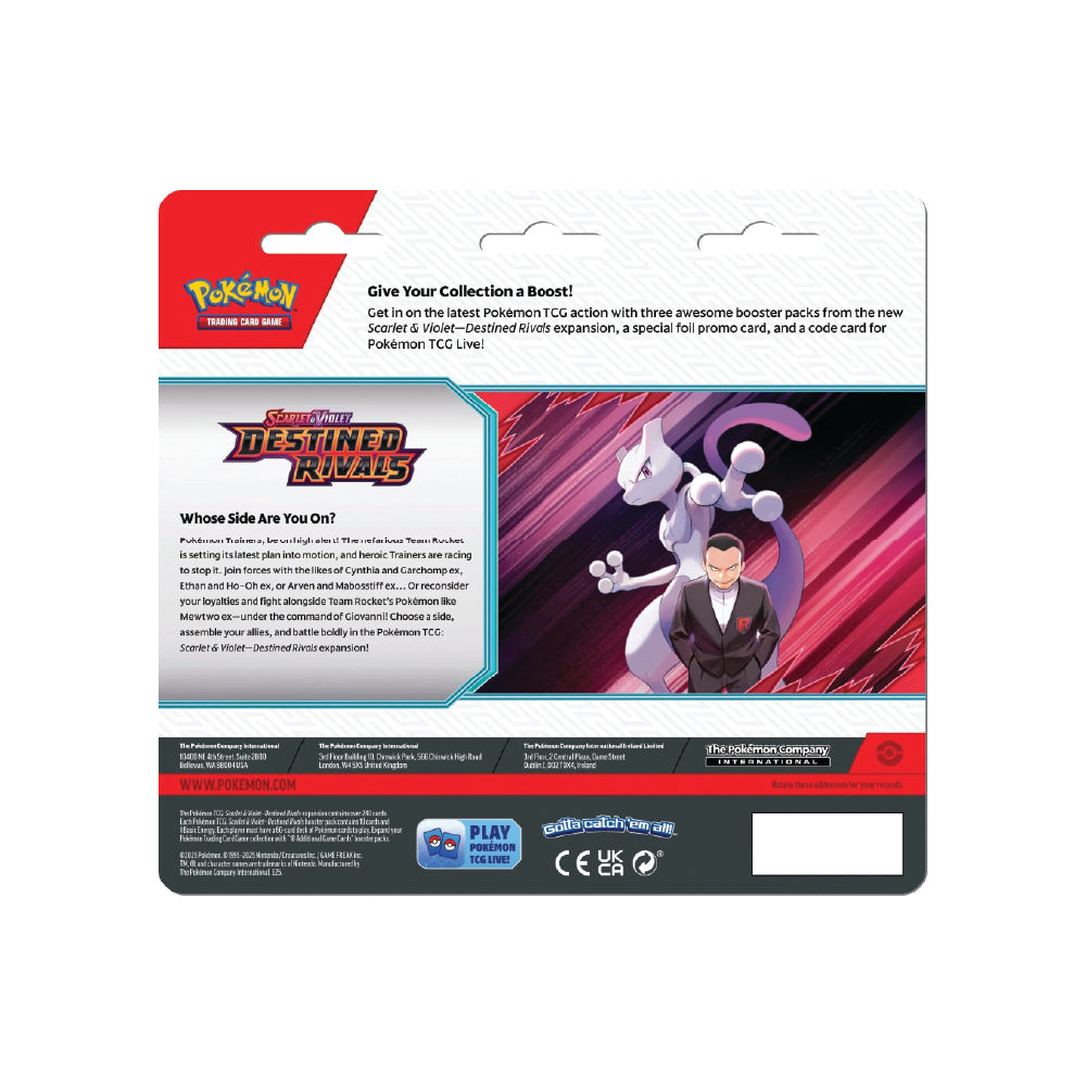 Pokemon - Scarlet & Violet Destined Rivals 3-Pack Blister