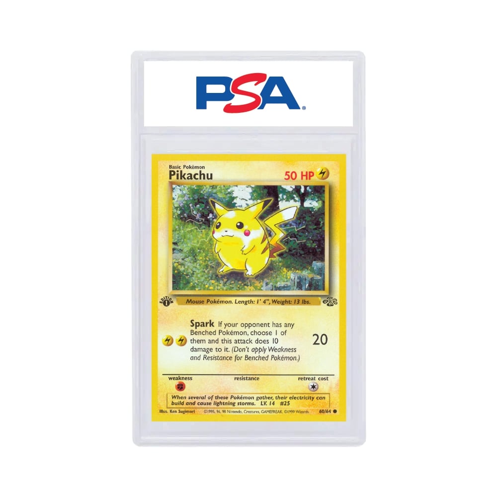 1999 Pokémon Jungle Pikachu 1st Edition PSA 9