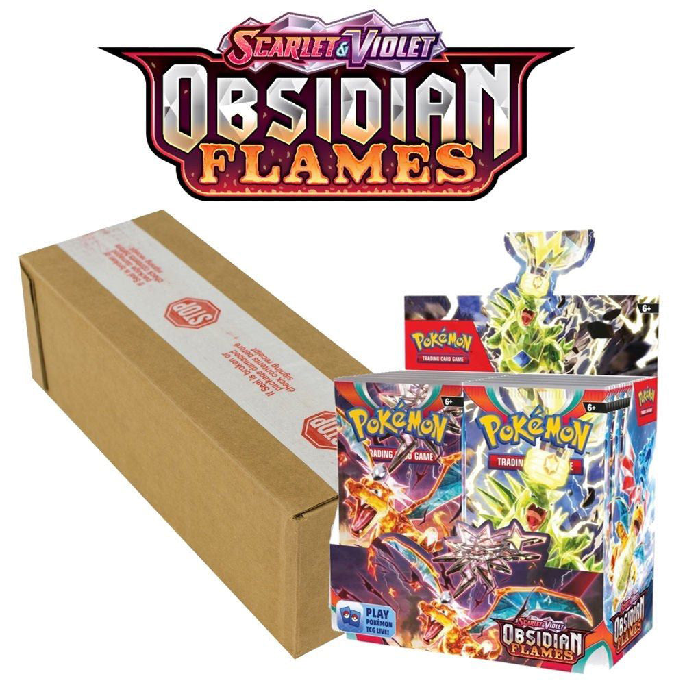 Pokemon - Scarlet & Violet Obsidian Flames Booster Box SEALED CASE