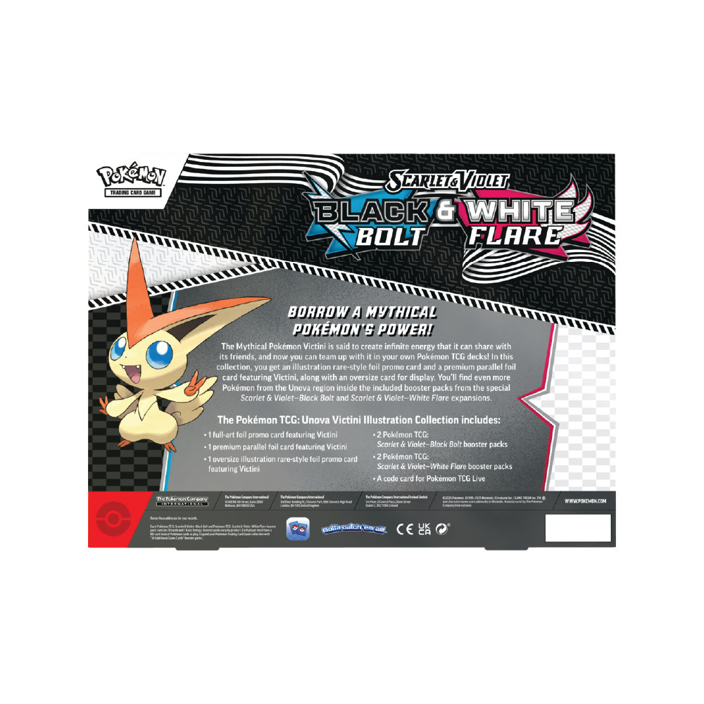 Pokemon - Scarlet & Violet Black Bolt & White Flare - Unova Victini Illustration Collection