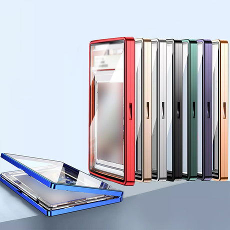 Magnetic aluminum cases for PSA graded cards.