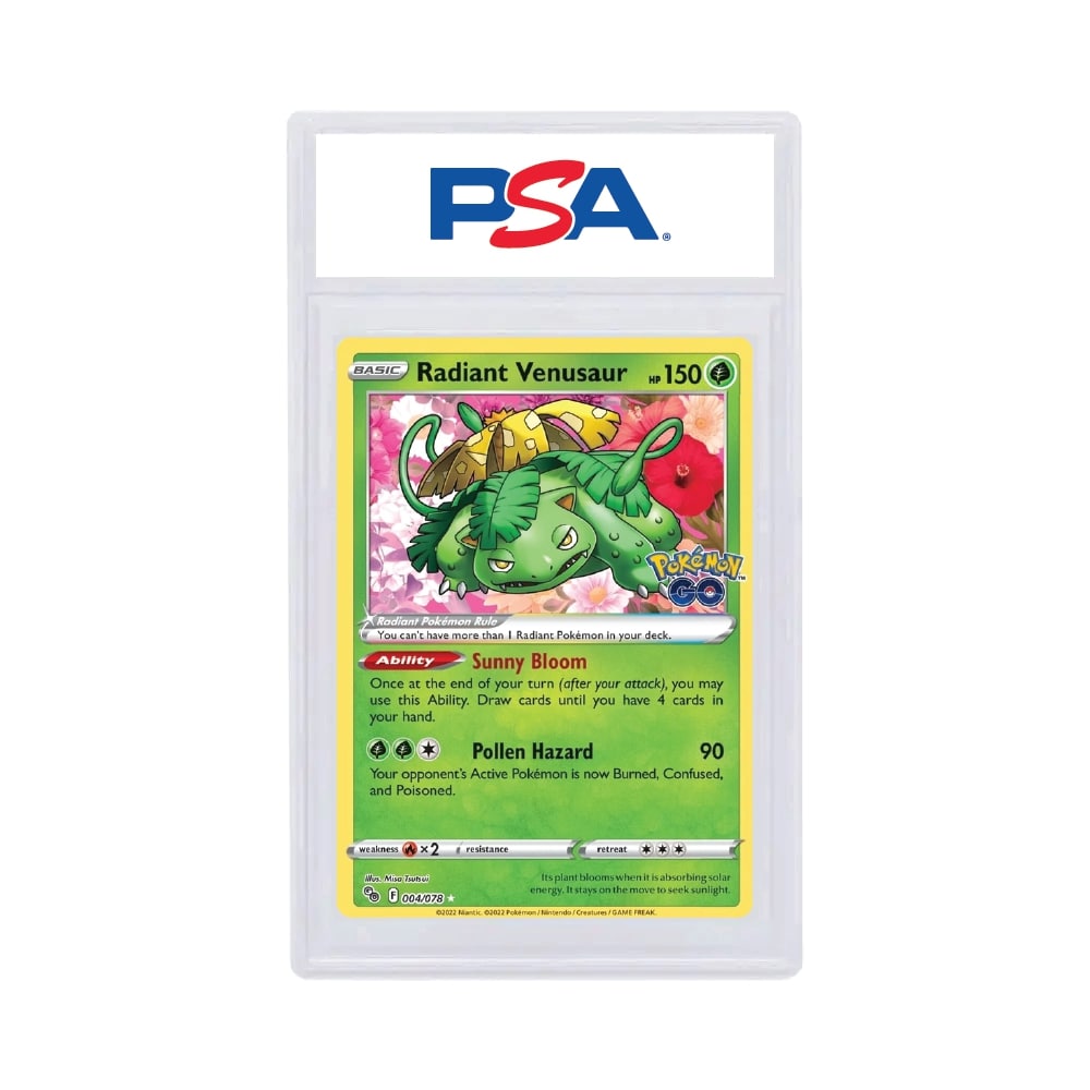 2022 Pokémon Go Radiant Venusaur PSA 9