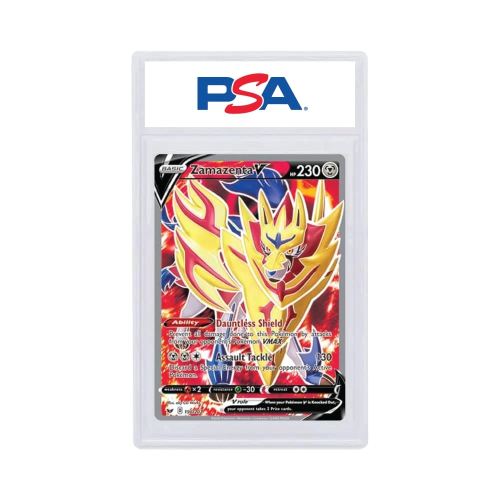 2020 Pokémon Sword & Shield Zamazenta V Full Art PSA 9