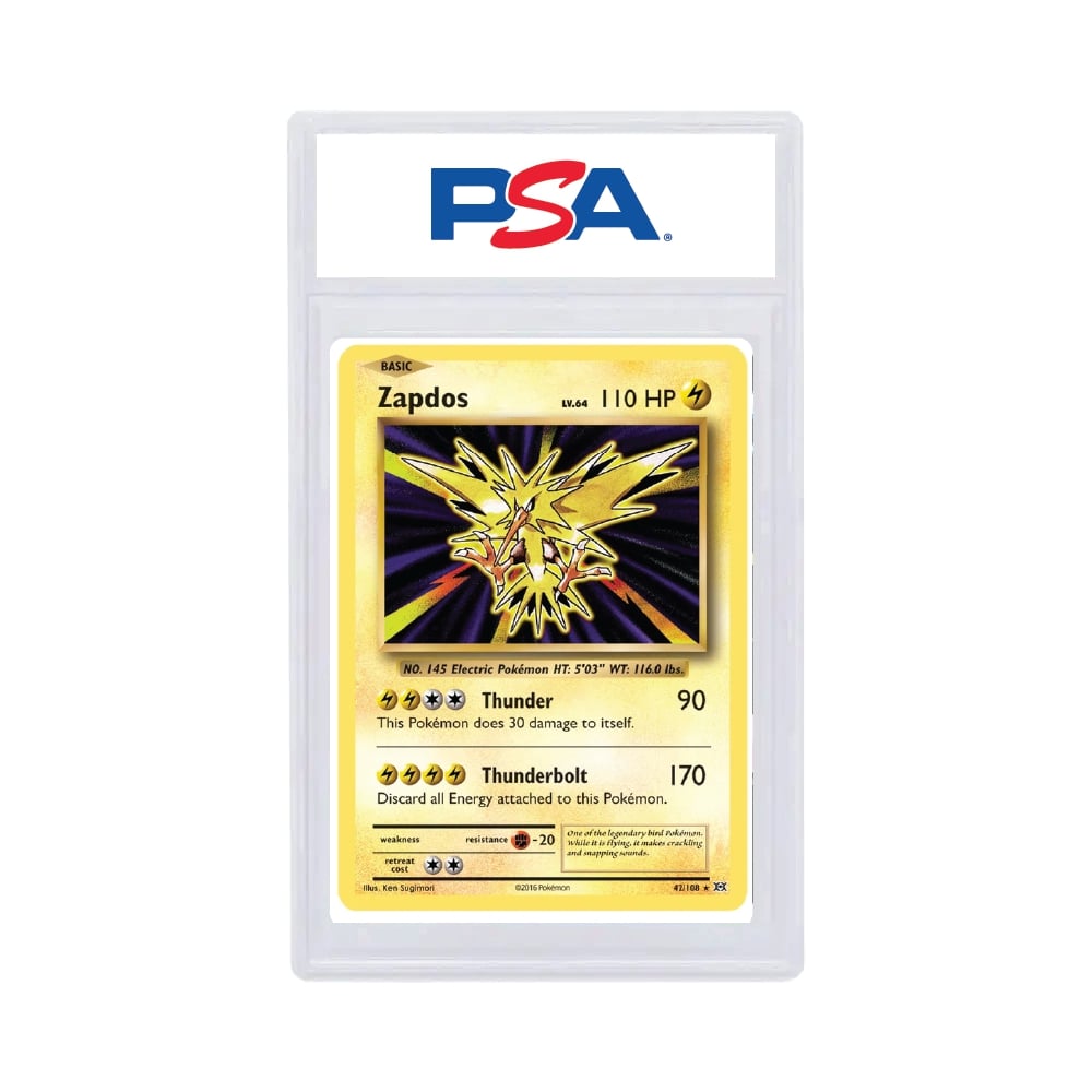 2016 Pokémon XY Evolutions Zapdos Holo PSA 8