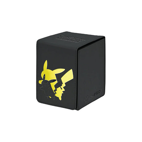ltra PRO Pokémon deck box with Pikachu silhouette – black card storage box
