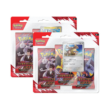 Pokémon TCG Scarlet & Violet Destined Rivals blister pack with promo card and booster packs
