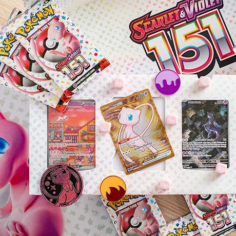 Pokémon TCG Scarlet & Violet 151 collection – Mew promo cards and booster packs