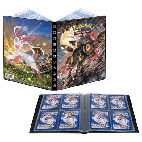 Pokémon TCG binder with Sylveon and Umbreon artwork – trading card storage