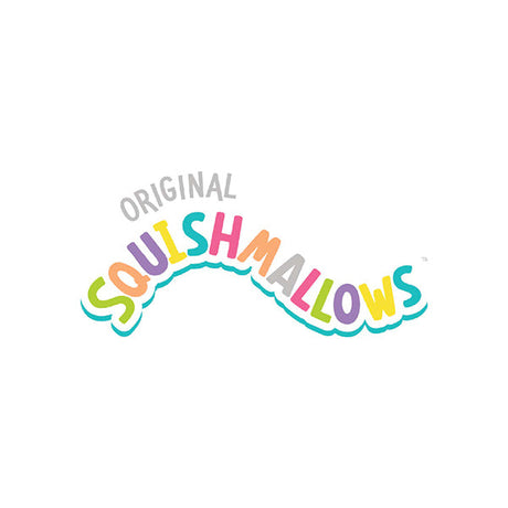 Original Squishmallows logo – colorful brand text for plush toys