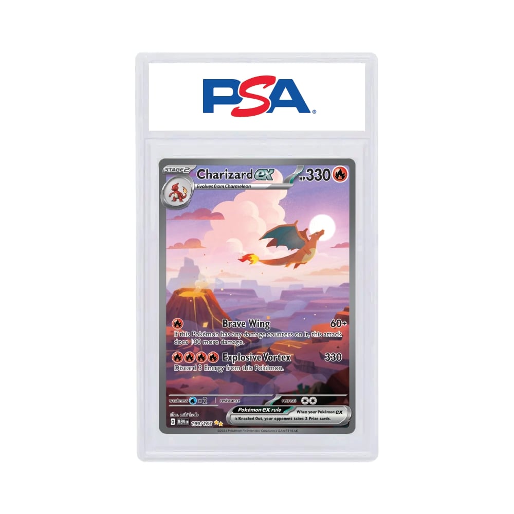 2023 Pokémon Mew Charizard EX Special Illustration Rare PSA 8
