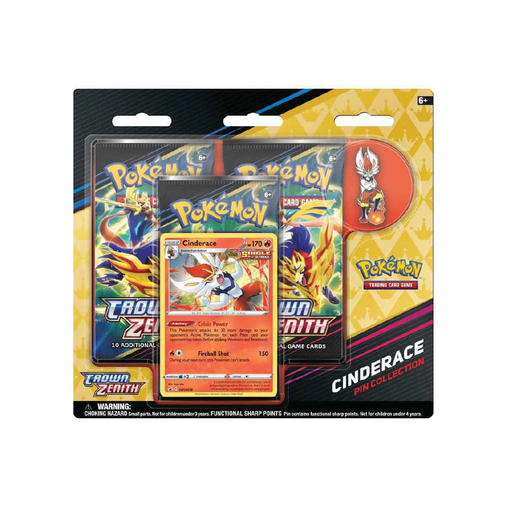 Pokemon crown zenith pin collection 3 pack blister