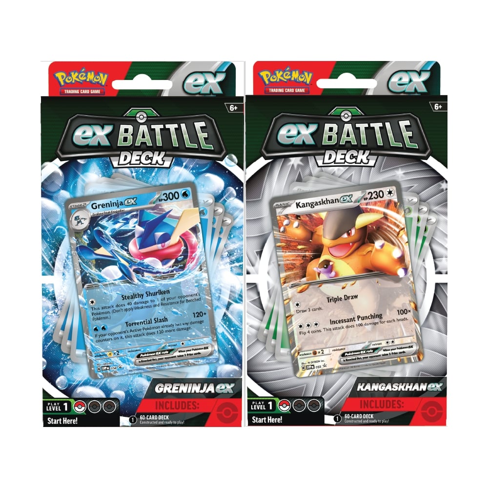 Abstract illustration representing the concept of Greninja and Kangaskhan