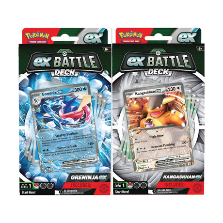 Abstract illustration representing the concept of Greninja and Kangaskhan