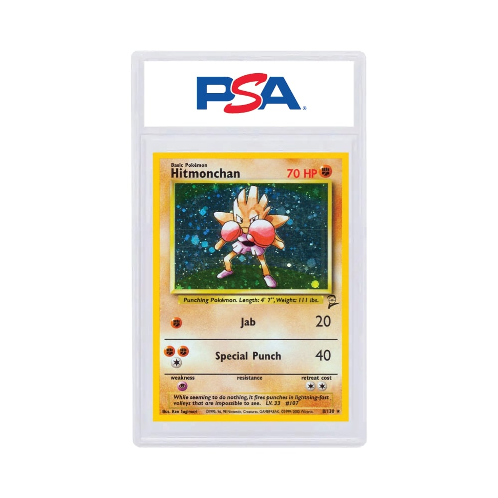 2000 Pokémon Base II Hitmonchan-Holo PSA 5