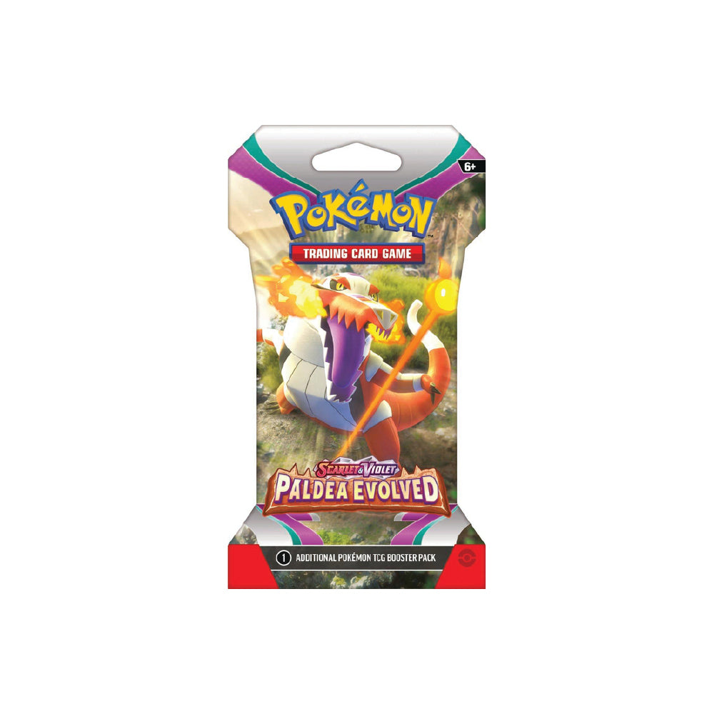 Pokemon scarlet & violet paldea evolved sleeved boosterpack