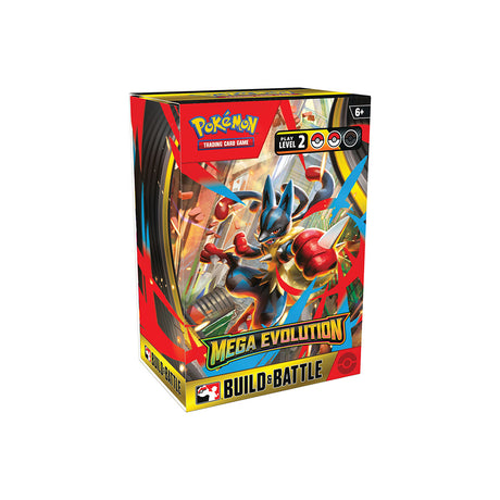 Pokemon TCG Mega Evolution Build & Battle Box featuring Mega Lucario
