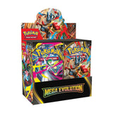 Pokemon TCG Mega Evolution Enhanced Box display with booster packs