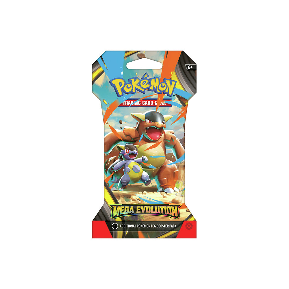 Pokémon Mega Evolution Sleeved Booster Pack – kangaskhan artwork