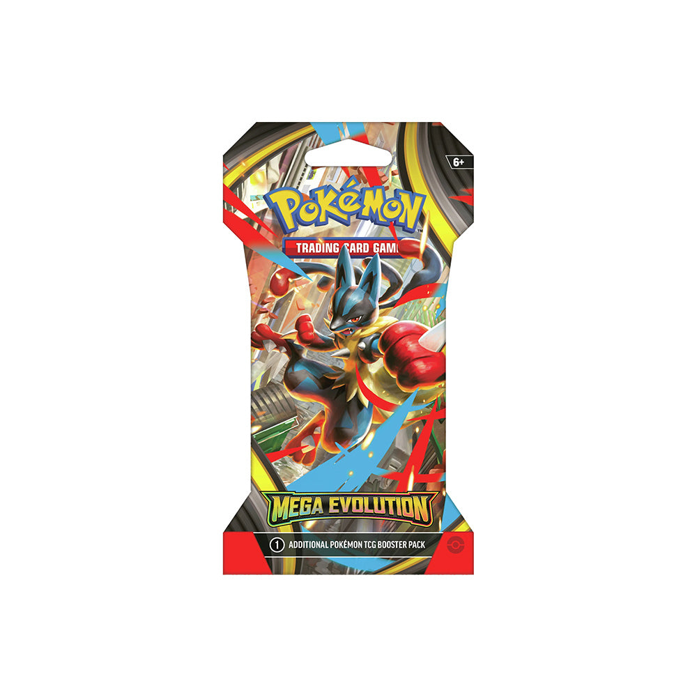 Pokémon Mega Evolution Sleeved Booster Pack – Lucario artwork