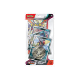 Premium Checklane Blister vsebuje booster paket, 3 promo karte z evolucijo Kingambit in kovanec Sprigatito.