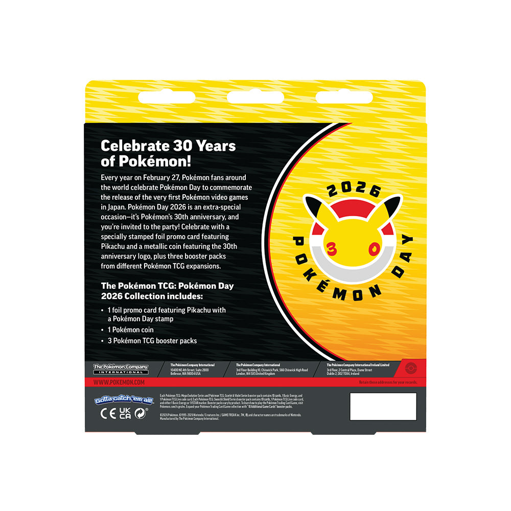 限定品　ポケモンデイ2026 Pokemon day Pokémon TCG: Pokémon Day 2026 Collection | 30th Anniversary Promo Set