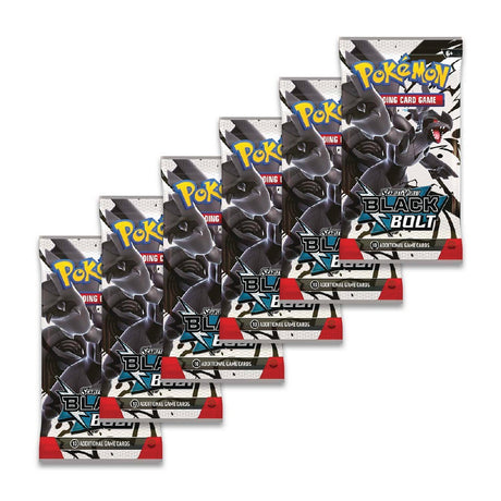 Pokémon Scarlet & Violet Black Bolt six booster packs