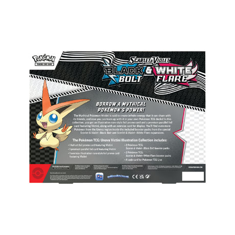 Pokemon - Scarlet & Violet Black Bolt & White Flare - Unova Victini Illustration Collection
