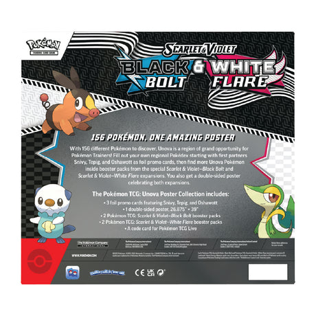Pokemon - Scarlet & Violet Black Bolt & White Flare - Unova Poster Collection