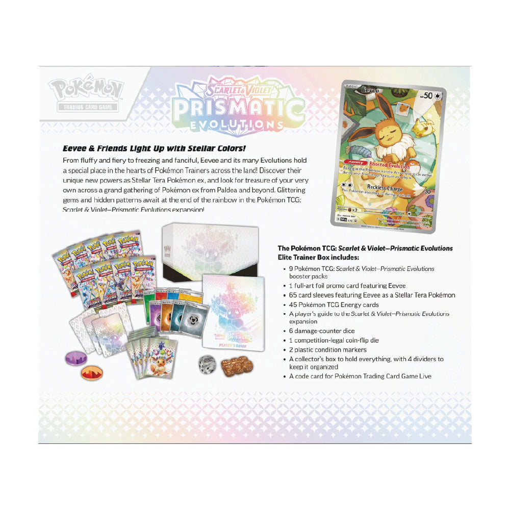 Pokemon - Scarlet & Violet Prismatic Evolutions Elite Trainer Box