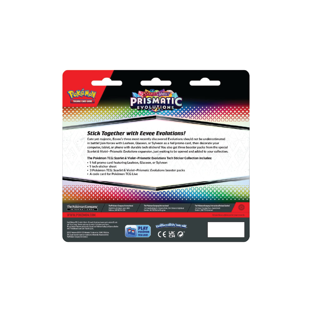 Pokemon - Scarlet & Violet Prismatic Evolutions Tech Sticker Collection