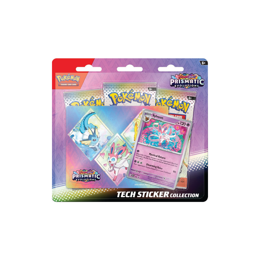 Pokemon scarlet & violet prismatic evolutions tech sticker collection