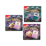 Paldean Fates Tech Sticker vsebuje 3 booster pakete, promo karto in nalepko, karte v booster paketih se razlikujejo.