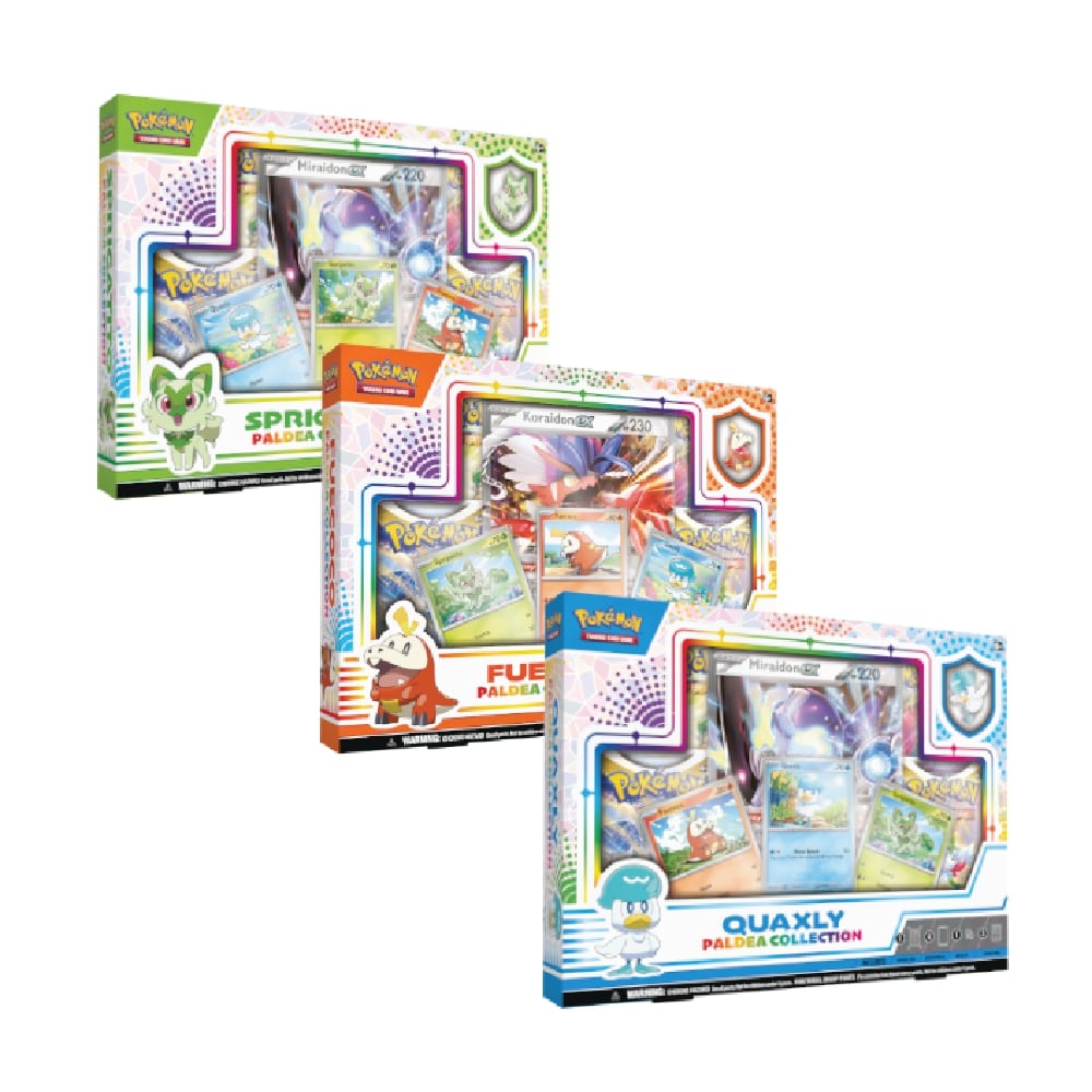 Pokemon paldea pin box fuecoco/quaxly/sprigatito