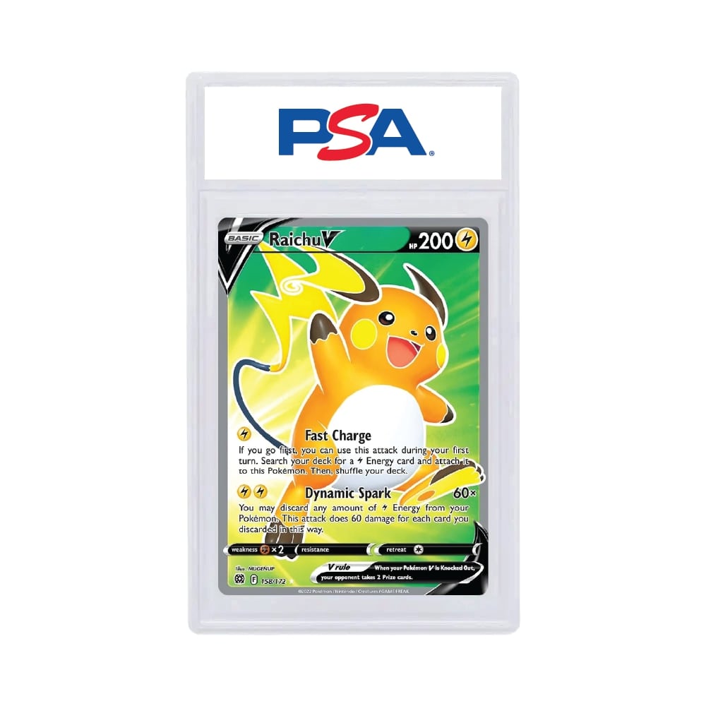 2022 Pokémon Brilliant Stars Raichu V Full Art PSA 10