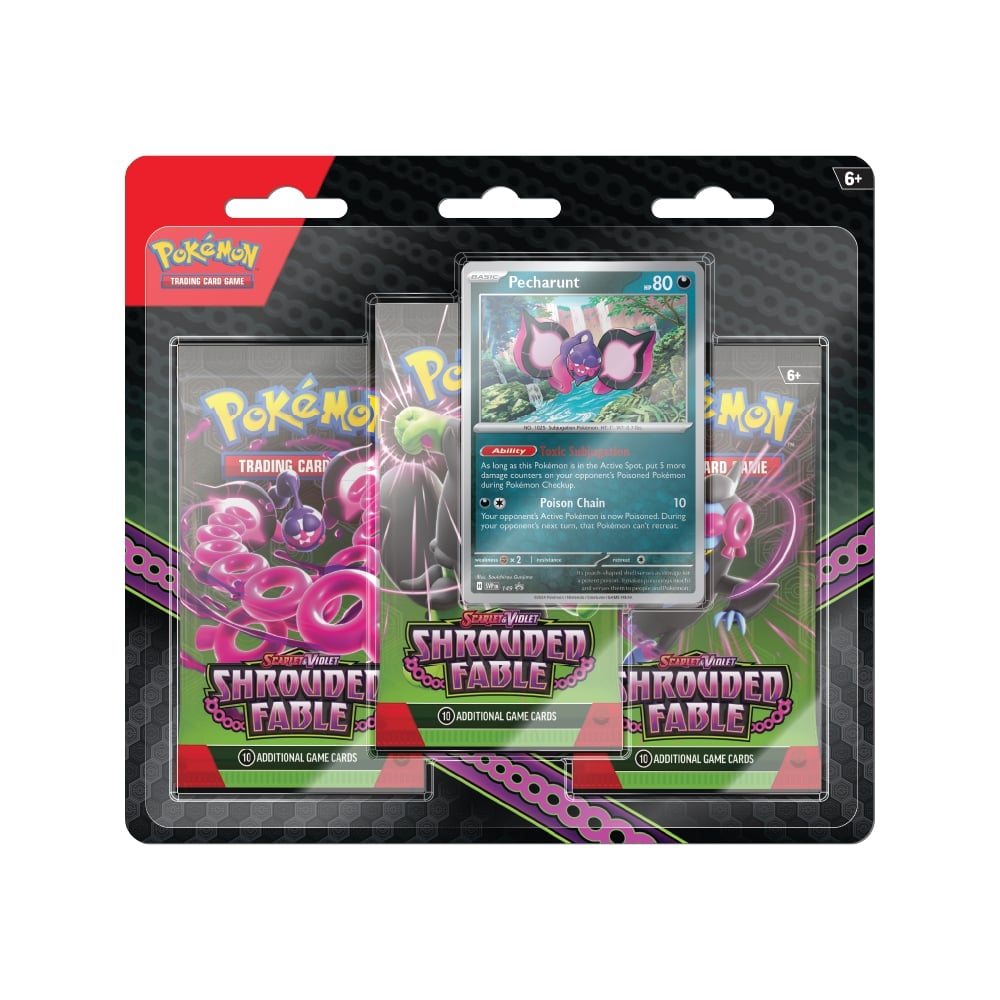 Pokemon scarlet & violet shrouded fable 3 pack blister