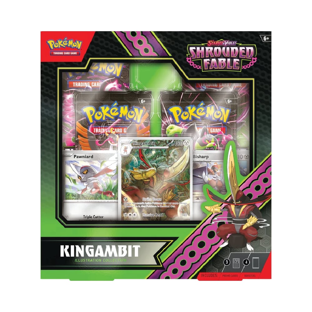 Pokemon scarlet & violet shrouded fable kingambit illustration collection