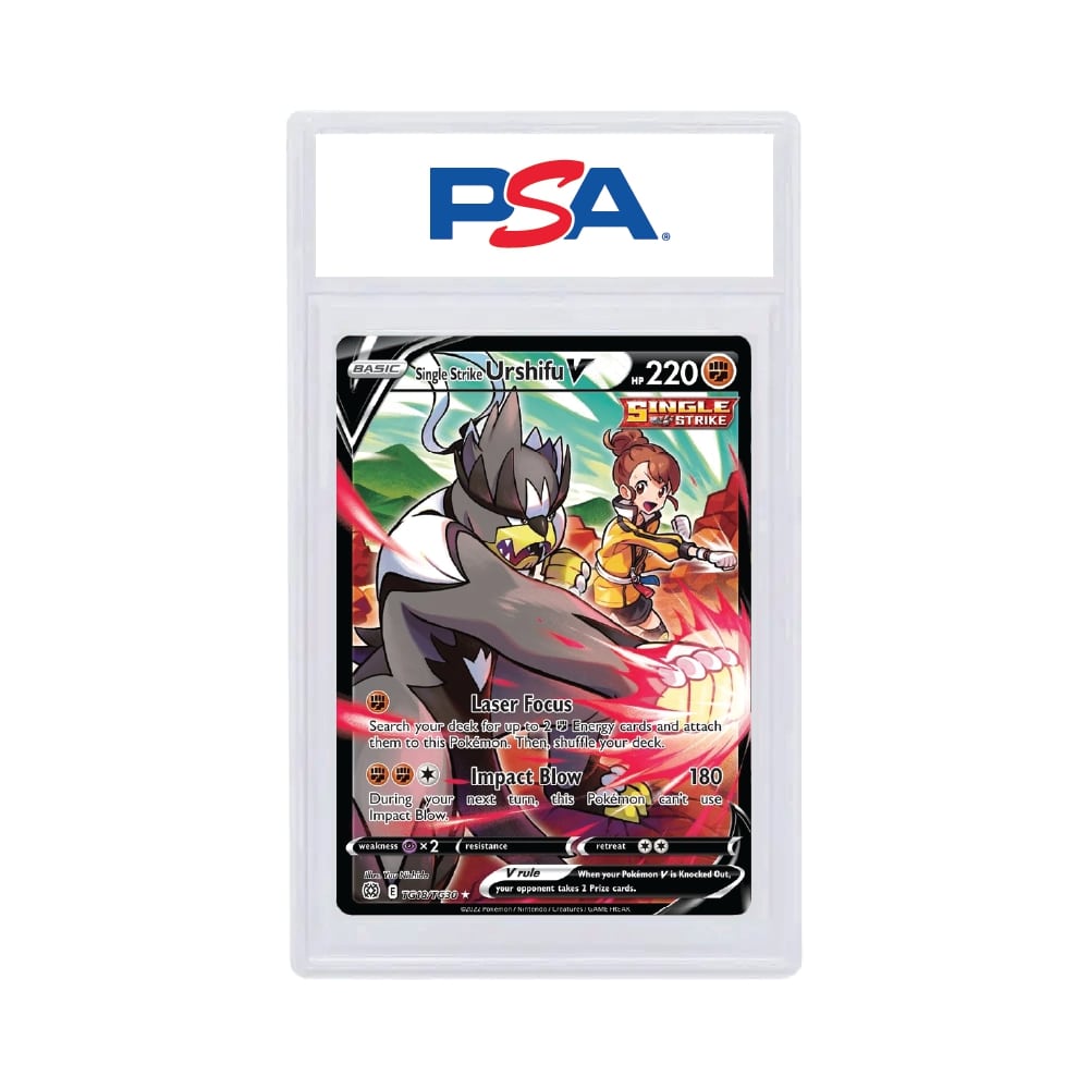 2022 Pokémon Brilliant Stars Single Strike Urshifu V Full Art PSA 9