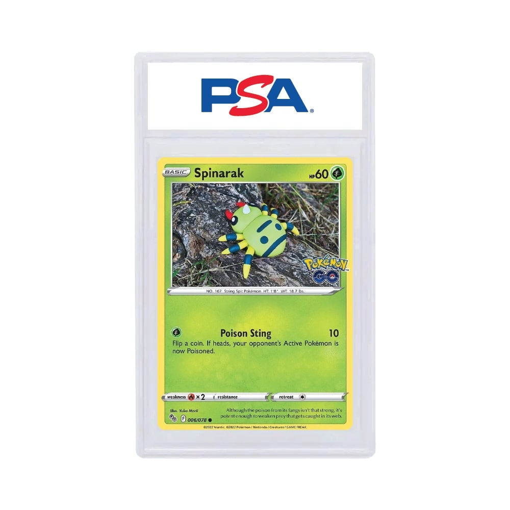2022 Pokémon Go Spinarak-Reverse Foil [Ditto] PSA 8