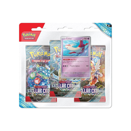 Pokemon - Scarlet & Violet Stellar Crown 3-Pack Blister