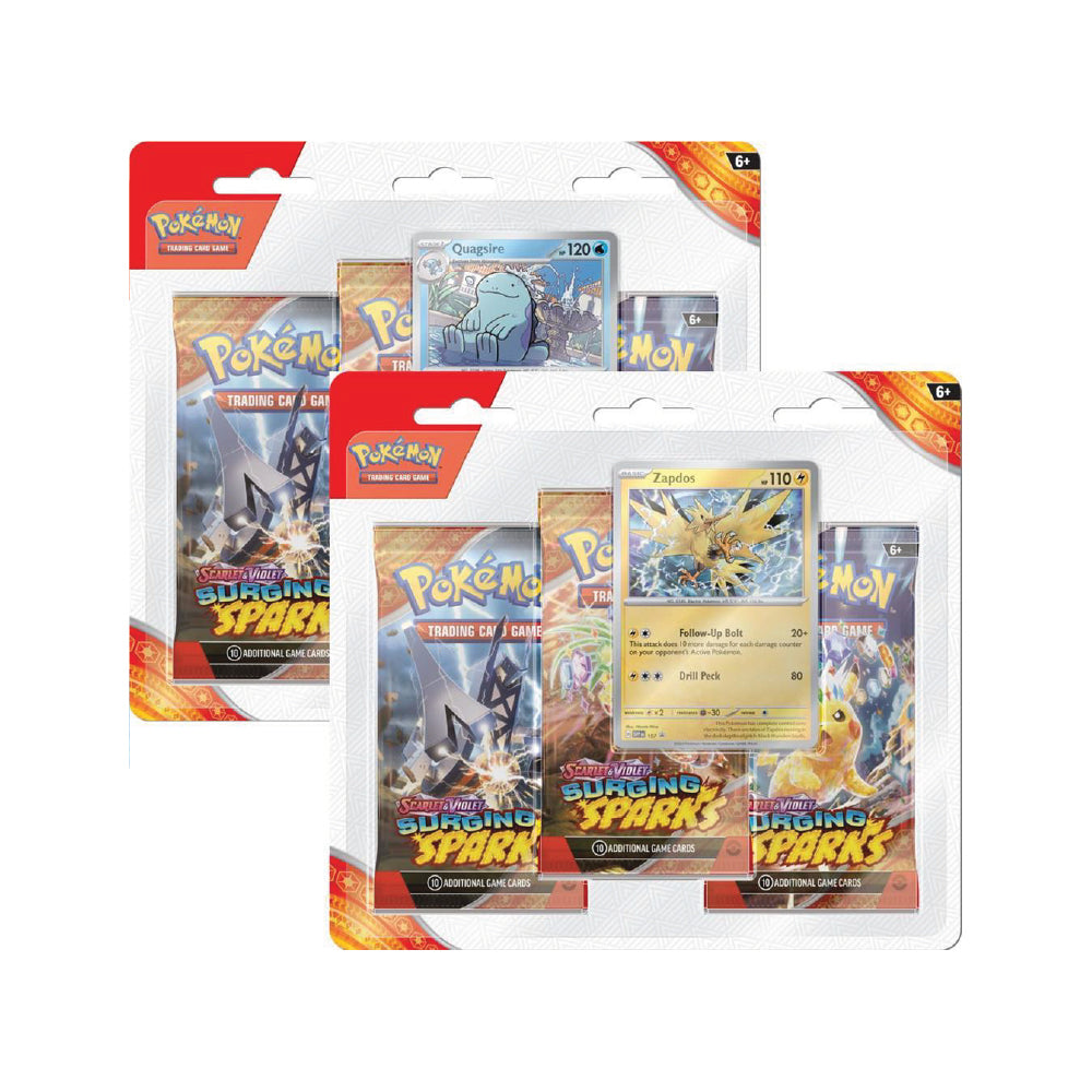 Pokemon - Scarlet & Violet Surging Sparks 3-Pack Blister