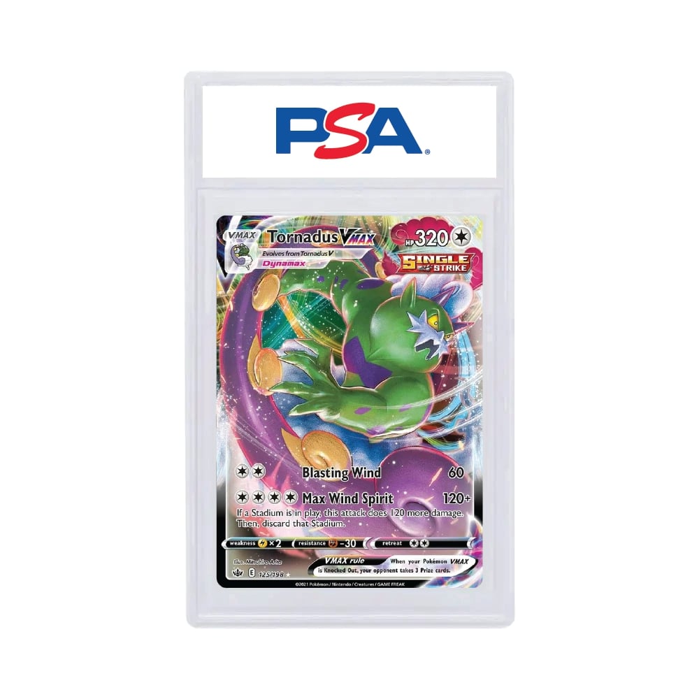 2021 Pokémon Chilling Reign Tornadus Vmax Full Art PSA 9