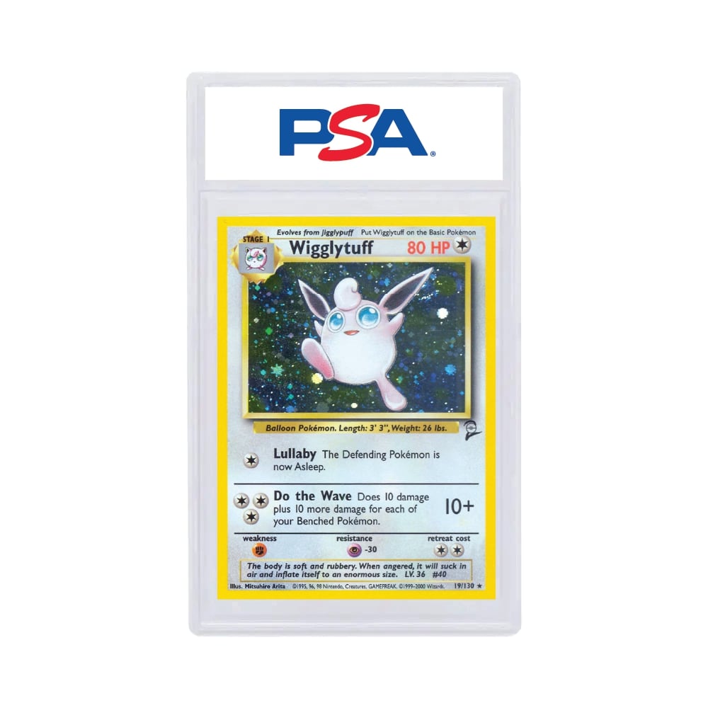 2000 Pokémon Base II Wigglytuff-Holo PSA 7