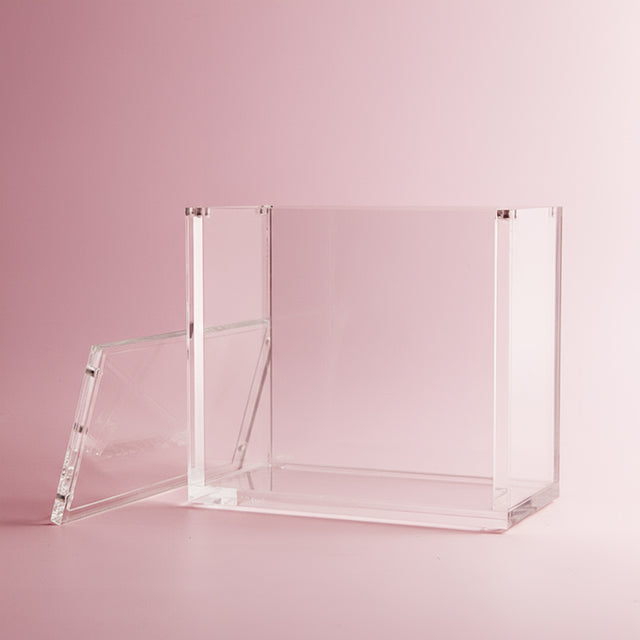 Acrylic Display Case for Pokémon Booster Box – clear protective display with open lid